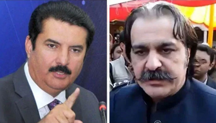 This collage shows, KP CM Ali Amin Gandapur (left) and Governor Faisal Karim Kundi. — Radio Pakistan/APP/File