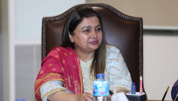 Vice-chancellor of Women University Mardan Prof Dr Razia Sultana seen in this image released on May 28, 2025. — Facebook@mianmuhammad.shafiq