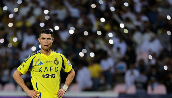 Soccer Football - Saudi Pro League - Al Wehda v Al Nassr - King Abdul Aziz Stadium, Makkah, Saudi Arabia - February 25, 2025 Al Nassrs Cristiano Ronaldo reacts. — Reuters