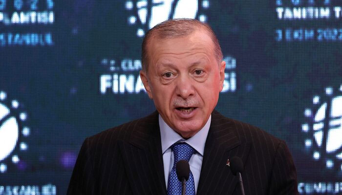 Turkish President Tayyip Erdogan speaks during a meeting in Istanbul, Turkey October 3, 2022. — Reuters
