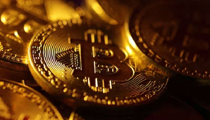 Physical representations of the bitcoin cryptocurrency are seen in this illustration taken October 24, 2023. — Reuters