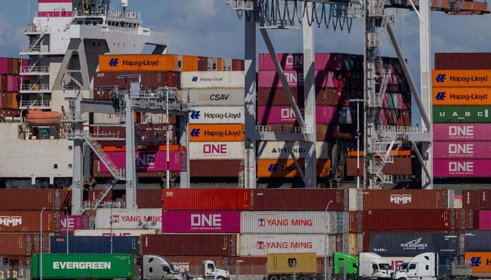 A cargo ship full of shipping containers is seen at the port of Oakland in Oakland, California, US on March 6, 2025. — Reuters