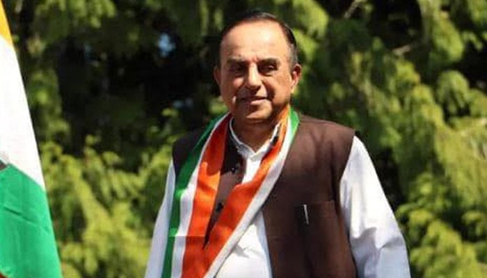 Senior BJP leader and former Indian Cabinet Minister Dr Subramanian Swamy. — Facebook@Swamy39/File