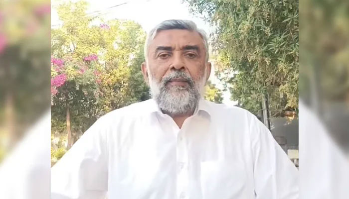 Pasban Democratic Party Chairman Altaf Shakoor speaks in a video message on November 11, 2024. — Screengrab via Facebook@altafshakoorofficial