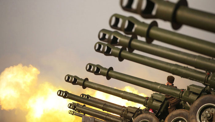 Representational image of cannons during an excercise. —AFP/File