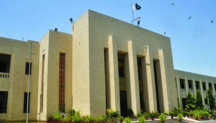 An undated phot of Sindh Assembly building in Karachi. — APP
