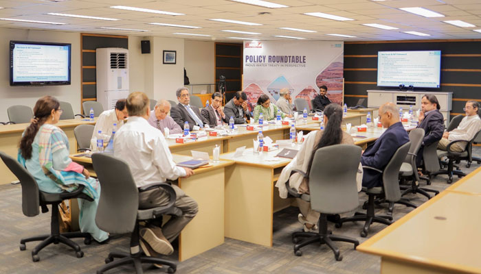 View of a policy roundtable titled “Indus Water Treaty in Perspective” hosted by IBA Karachi at its City Campus on June 1, 2025. — Facebook@ibakhiofficial
