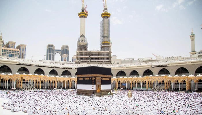 Muslims perform their Friday prayers in the Grand Mosque in the holy city of Mecca, Saudi Arabia, June 23, 2023. — Reuters