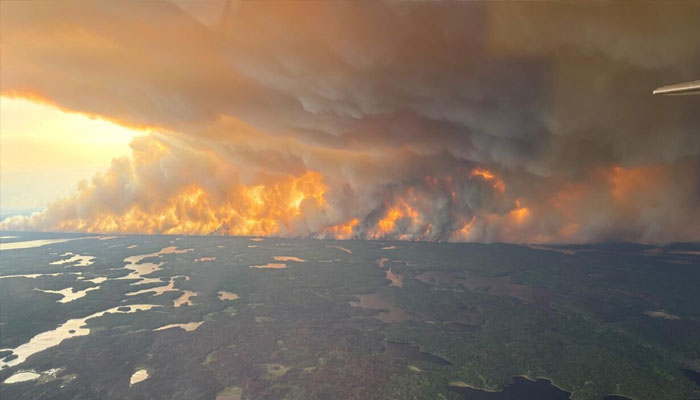 The huge plumes are at very high altitude and pose no immediate health risk . —AFP/File