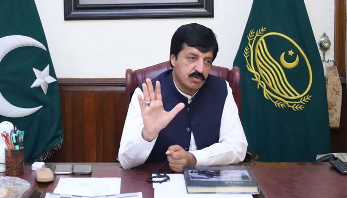 Punjab Governor Sardar Saleem Haider Khan speaks during a meeting on May 19, 2024. — Facebook@Sardar Saleem Haider Khan