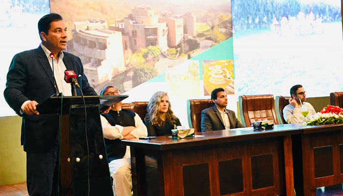 Chairman of the Capital Development Authority (CDA) Muhammad Ali Randhawa addresses a soft launch ceremony on June 4, 2025. — Facebook@cda.isb.pk