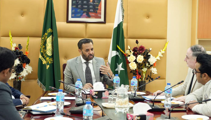 Federal Health Minister Mustafa Kamal, in a meeting with a delegation of the Pakistan Pharmaceutical Manufacturers Association (PPMA) on June 4, 2025. — Facebook@KamalMQM