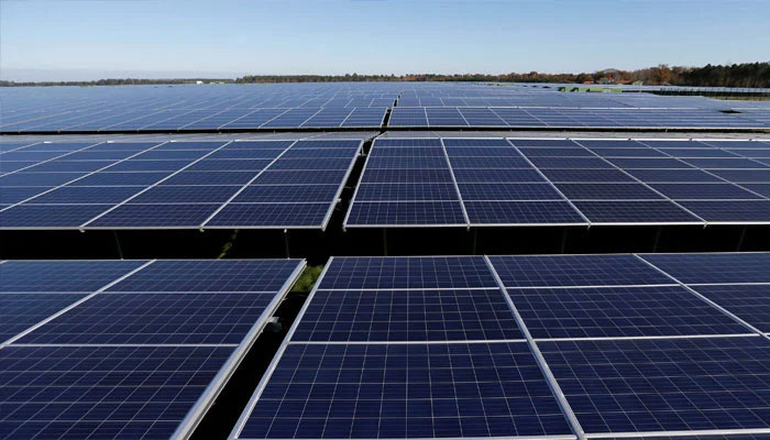 Photo shows a general view of solar panels used to produce renewable energy at the photovoltaic park, Cestas, France, December 1, 2015. — Reuters