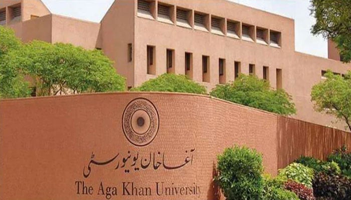 The Aga Khan University can be seen. — Geo tv/File
