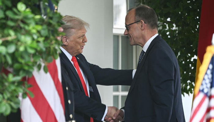 President Donald Trump hosts German Chancellor Friedrich Merz. — AFP/File