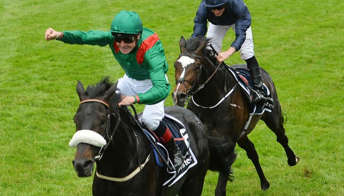 Midak seeks to win the Epsom Derby in the colours of the late Aga Khans five winners the last of which Harzand (left) won in 2016.— AF/File