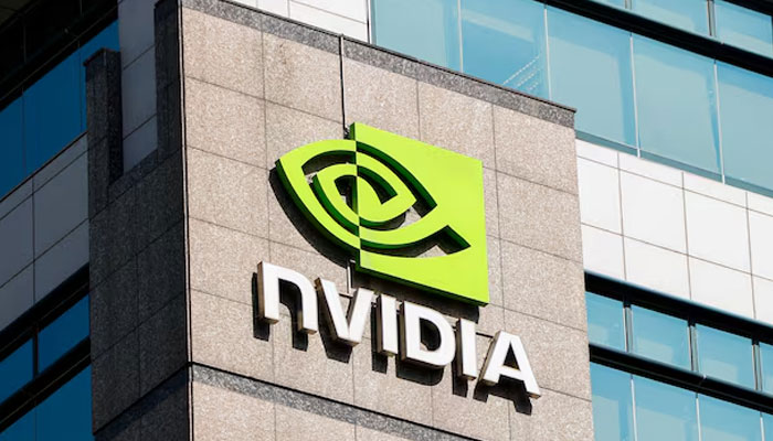 A NVIDIA logo is displayed on a building in Taipei, Taiwan April 16, 2025. —Reuters
