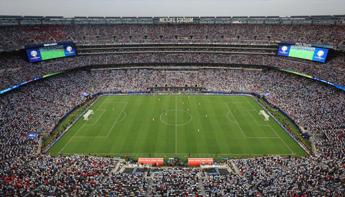 The MetLife Stadium in East Rutherford, New Jersey, which will stage the final of next years World Cup staged in the US, Canada and Mexico. —AFP/File