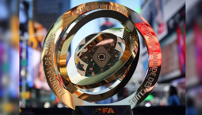 The FIFA Club World Cup 2025 winners trophy is displayed in Times Square ahead of the tournament featuring 32 teams and 63 matches, spread across 12 stadiums in 11 US cities in June and July, in New York City, US, May 20, 2025.—Reuters