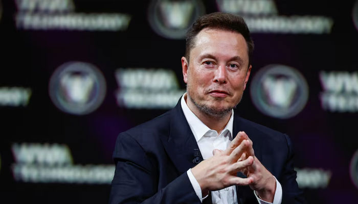 Elon Musk, Chief Executive Officer of SpaceX and Tesla and owner of Twitter, gestures as he attends an event in Paris, France, June 16, 2023 — Reuters