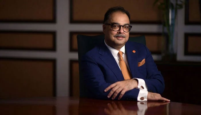 This image released on September 29, 2024, shows the president and CEO of the Bank of Punjab, Zafar Masud. — Facebook@Zafar Masud