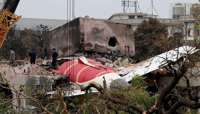 Members of Indian Armys engineering arm prepare to remove the wreckage of an Air India aircraft, bound for Londons Gatwick Airport, which crashed during take-off from an airport in Ahmedabad, India June 14, 2025. — Reuters