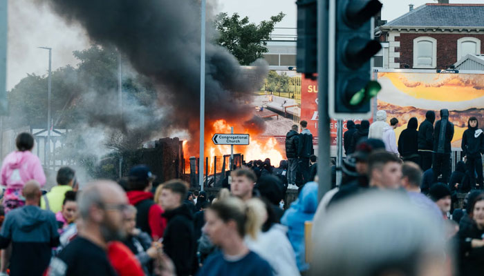 Riots in Ballymena, Northern Ireland. —Reuters/File