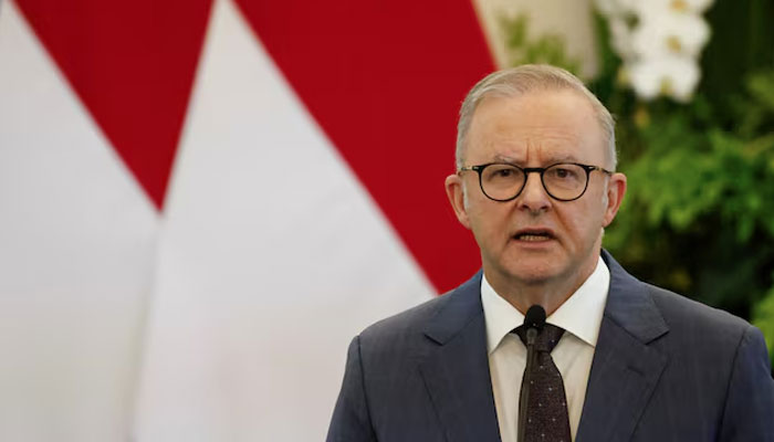 Australias Prime Minister Anthony Albanese speaks during a press conference. —AFP/File