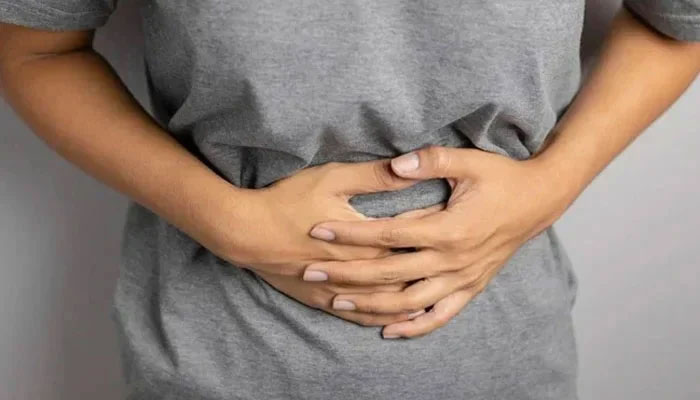 A representational image of a patient suffering from abdominal pain. — News Medical/File