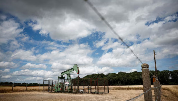 A pumpjack operates at the Vermilion Energy site in Trigueres, France, June 14, 2024.—Reuters