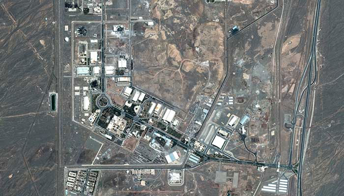 A satellite image shows the Natanz nuclear facility in Iran after airstrike in Iran in this handout image dated June 15, 2025. — Reuters