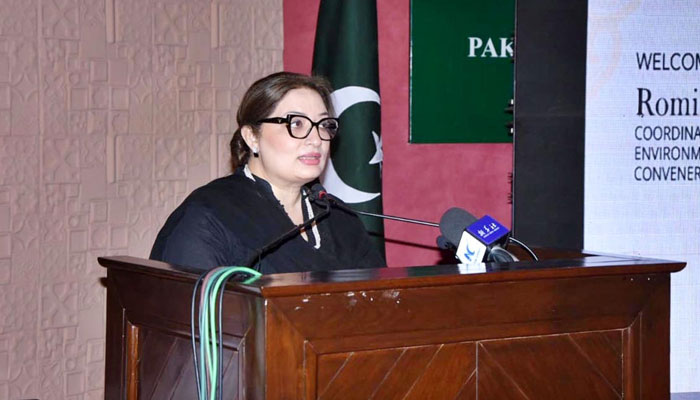 Coordinator to the Prime Minister on Climate Change, Romina Khurshid Alam speaking at a curtain-raiser ceremony of the Global Development Initiative Group on June 18, 2025. — APP