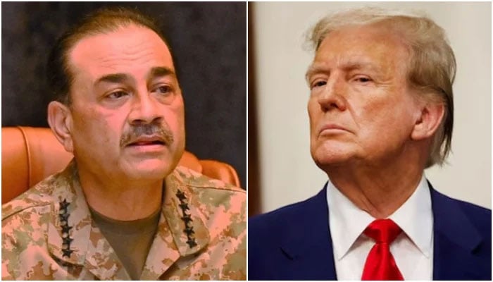 This collage shows Chief of Army Staff Field Marshal Syed Asim Munir (left) and US President Donald Trump. — Reuters/ISPR/File