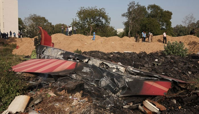 Wreckage of a Boeing 787 Dreamliner lies at the site where the Air India plane crashed in Ahmedabad, India, June 12, 2025. — Reuters