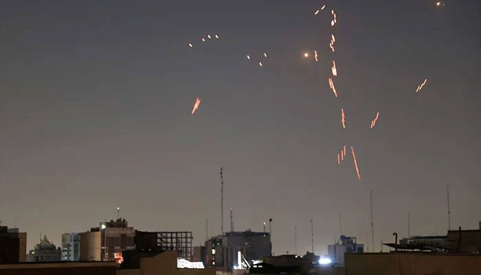 Army air defence firing is seen following the Israeli strike in Tehran, Iran, June 14, 2025. — Reuters