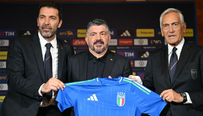 Gennaro Gattuso (centre). —AFP/File