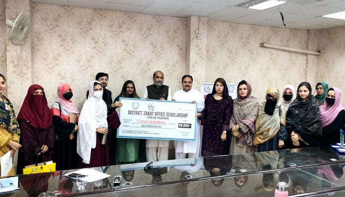 An image from Women University Mardans Scholarship Award Ceremony on June 20, 2025. — Facebook@WomenUniMardan