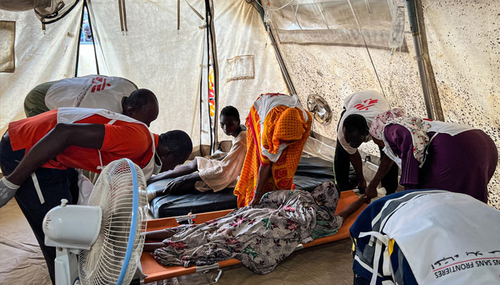 As violence rages in West Darfur, wounded people arrive in waves to Adré hospital in Chad, where they are being treated by MSF and Ministry of Health teams. Chad, 16 June 2023. — AFP