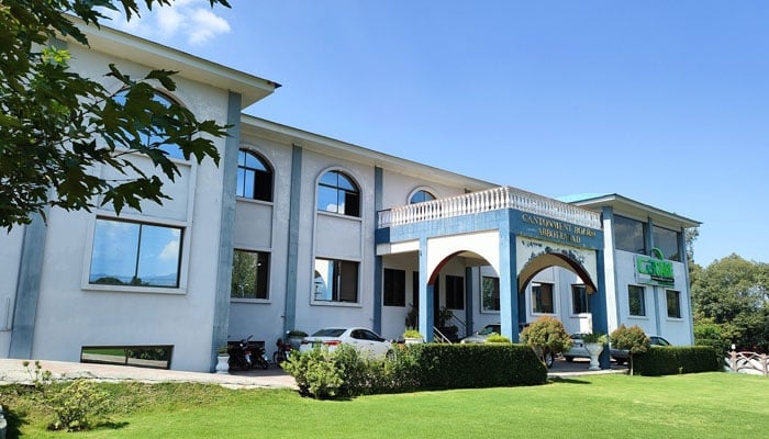 Cantonment Board Abbottabad building seen in this image. &mdash; Facebook@CBA.ATD/File