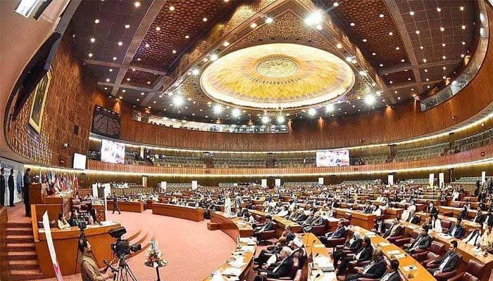 National Assembly during a session in Islamabad. &mdash; APP/File