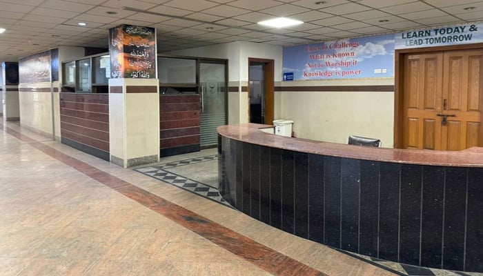 This representational image shows a hall of the OPD closure in a hospital. &mdash; Facebook@YDA Punjab/File