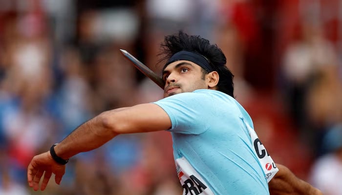Indias Neeraj Chopra in action during the mens javelin. &mdash;Reuters/File