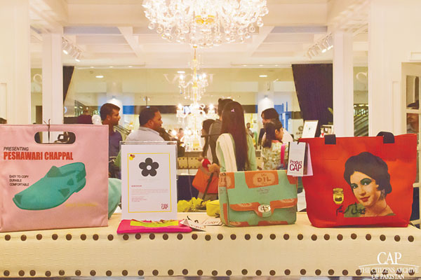 Designer Mahin Hussain created an interesting collection of bags that poked fun at societal stereotypes and cultural appropriation.