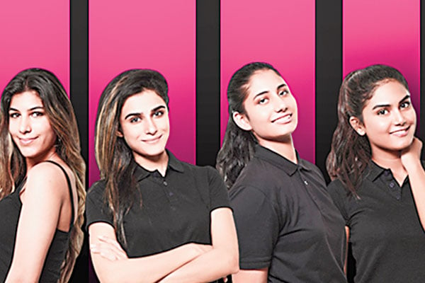 After extensive auditions, four finalists have been selected from Karachi: Saara, Fizza, Sameen and Ramsha.