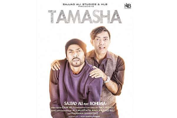 Sajjad Ali is creating waves with his new song, &lsquo;Tamasha&rsquo; which is a collaboration between him and rapper Bohemia.