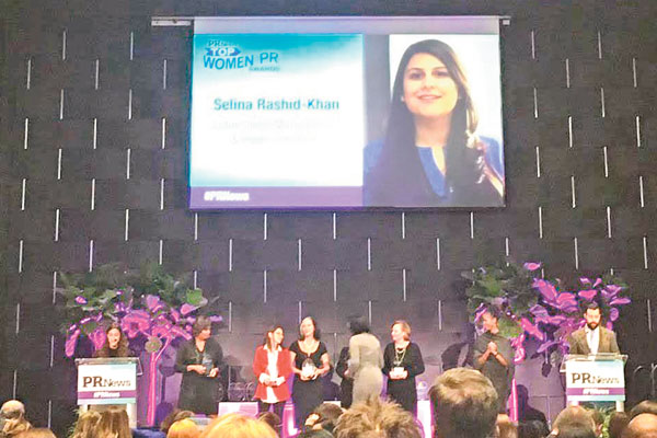 Selina Rashid of Lotus PR wins PR News’ Top Women Award