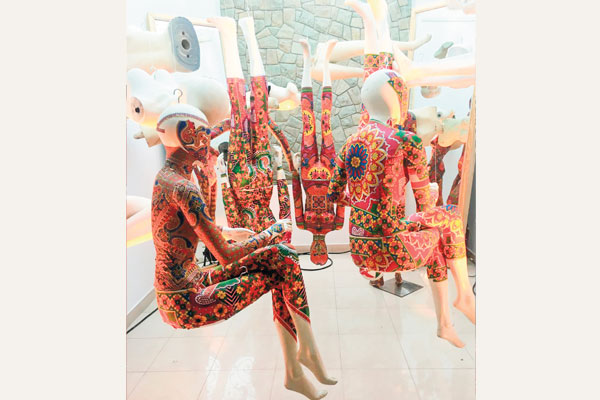 This funky mannequin installation was our favourite display.