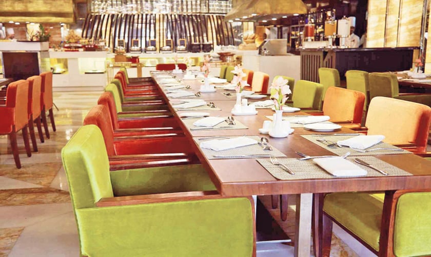 Shades of orange & green