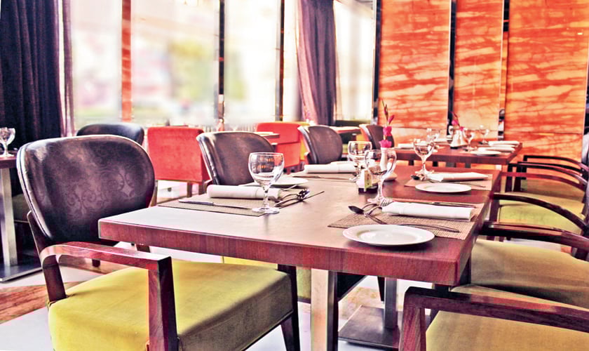 Shades of orange & green