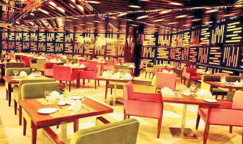 Shades of orange & green